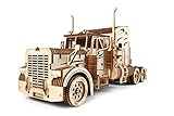 UGEARS Truck Modellbausatz - Schwerer LKW - DIY Holz Modell - Einzigartige Geschenkidee - VM-03 Lastkraftwagen mit Fahrerhaus – Umweltfreundliches Sperrholz - Kein Kleber nötig