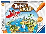 Ravensburger tiptoi 00070 Unsere Reise um die Welt - Lernspiel ab 4 Jahren, lehrreiches Geografie-Spiel für Jungen und Mädchen, für 1-4 Spieler