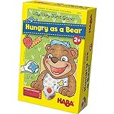 HABA 300171- Meine ersten Spiele – Bärenhunger | Lustige Spielesammlung für 1-3 Spieler ab 2 Jahren | Mit süßem Bären-Aufsteller zum Füttern