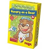 HABA 300171- Meine ersten Spiele – Bärenhunger | Lustige Spielesammlung für 1-3 Spieler ab 2 Jahren | Mit süßem Bären-Aufsteller zum Füttern
