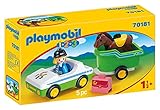 PLAYMOBIL 1.2.3 - 70181 PKW mit Pferdeanhänger, ab 1,5 Jahren