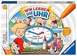 Ravensburger tiptoi Spiel 00847 - Wir lernen die Uhr - interaktives Lernspiel ab 6 Jahren, mit digitaler und analoger Uhr zum selbst einstellen